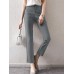 Solid Zip Front Casual Pants For Women Solid Zip Front Casual Pants For Women