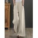 Women Solid Drawstring Waist Pocket Wide Leg Pants Women Solid Drawstring Waist Pocket Wide Leg Pants