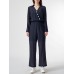 Solid Wrap Button Lapel Pocket Long Sleeve Jumpsuit Solid Wrap Button Lapel Pocket Long Sleeve Jumpsuit