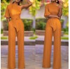 high waist jumpsuit long pants HF0702-03-03