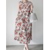 Flower Print Sleeveless Round Neck Print Dress Flower Print Sleeveless Round Neck Print Dress
