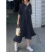 Leisure Solid Ruffle V Neck Midi Casual Dress Leisure Solid Ruffle V Neck Midi Casual Dress