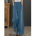 Women Solid Drawstring Waist Pocket Wide Leg Pants Women Solid Drawstring Waist Pocket Wide Leg Pants