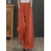 Women Solid Drawstring Waist Pocket Wide Leg Pants Women Solid Drawstring Waist Pocket Wide Leg Pants