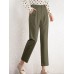Solid Pocket Pleated Tailored Pants For Women Solid Pocket Pleated Tailored Pants For Women