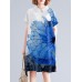 Leaves Print Peter Pan Collar Pocket Keyhole Back Dress Leaves Print Peter Pan Collar Pocket Keyhole Back Dress