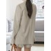 Solid Long Sleeve Button Front Pocket Two Pieces Suit Solid Long Sleeve Button Front Pocket Two Pieces Suit
