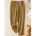 Solid Pocket Elastic Waist Casual Harem Pants For Women Solid Pocket Elastic Waist Casual Harem Pants For Women
