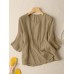 Solid Crew Neck Casual Women 3 4 Sleeve Blouse Solid Crew Neck Casual Women 3 4 Sleeve Blouse