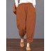 Solid Elastic Waist Pocket Pants For Women Solid Elastic Waist Pocket Pants For Women