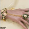 PBRH119 SDQ Pear Leaf Angla Bracelet Adjustable
