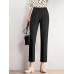 Solid Pocket Pleated Tailored Pants For Women Solid Pocket Pleated Tailored Pants For Women