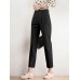 Solid Pocket Pleated Tailored Pants For Women Solid Pocket Pleated Tailored Pants For Women