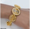 PBRH115 SDQ  KLM Round Pearl Calligraphy Bracelet Adjustable
