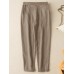 Solid Pocket Elastic Waist Casual Harem Pants For Women Solid Pocket Elastic Waist Casual Harem Pants For Women
