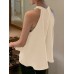 Women Solid Keyhole Back Sleeveless Halter Tank Top Women Solid Keyhole Back Sleeveless Halter Tank Top