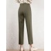 Solid Pocket Pleated Tailored Pants For Women Solid Pocket Pleated Tailored Pants For Women