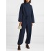 Solid Color Plain Knitted Drawstring Long Sleeve Casual Jumpsuit for Women Solid Color Plain Knitted Drawstring Long Sleeve Casual Jumpsuit for Women