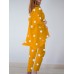 Polka Dot Irregular Hem Elastic Waist Casual Suit Polka Dot Irregular Hem Elastic Waist Casual Suit