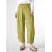 Women Solid Dual Pocket Elastic Waist Wide Leg Pants Women Solid Dual Pocket Elastic Waist Wide Leg Pants