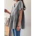 Stripe Print Notch Neck Short Sleeve Loose Blouse Stripe Print Notch Neck Short Sleeve Loose Blouse